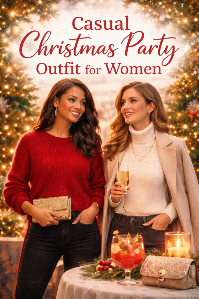 Casual Christmas party outfit for women