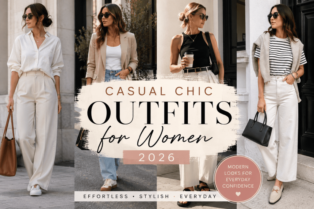 casual chic outfit for women
