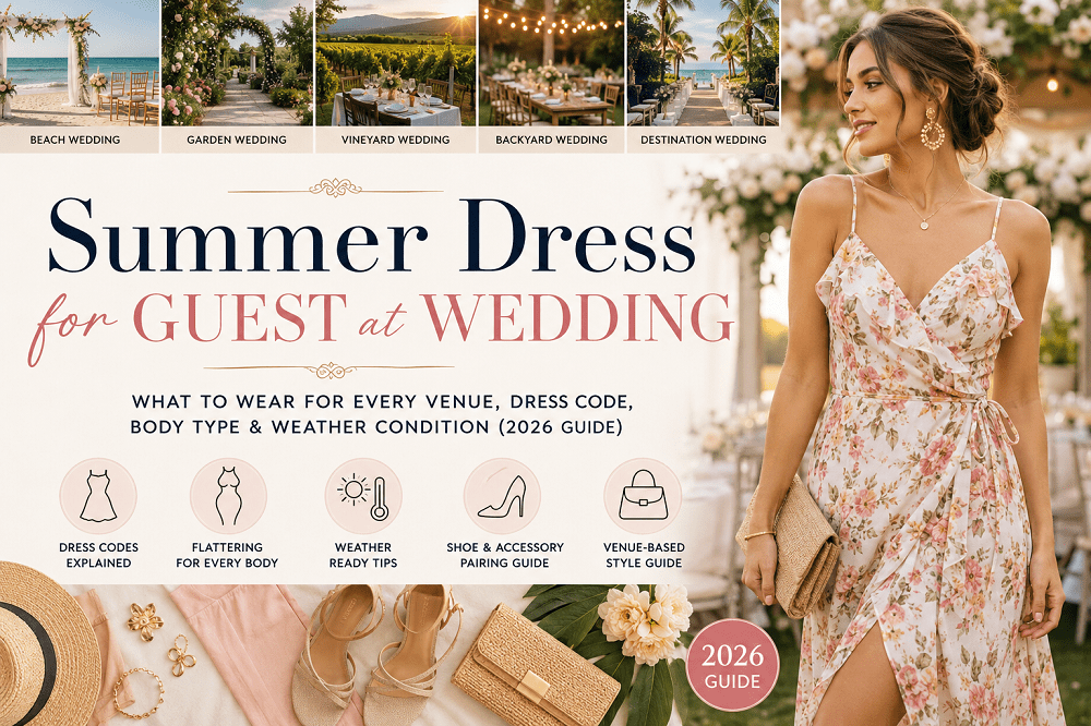 summer dress guest at wedding