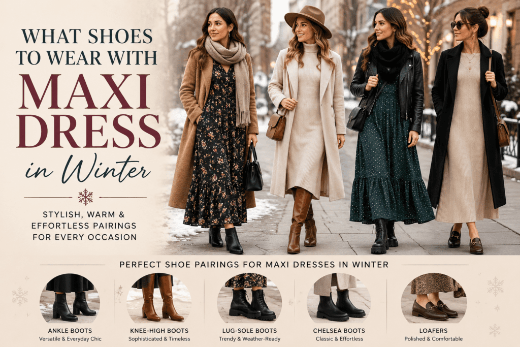 what shoes to wear with maxi dress