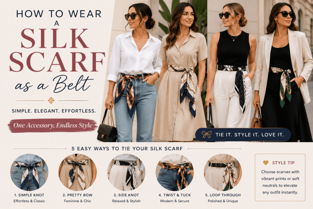 Scarf as belt