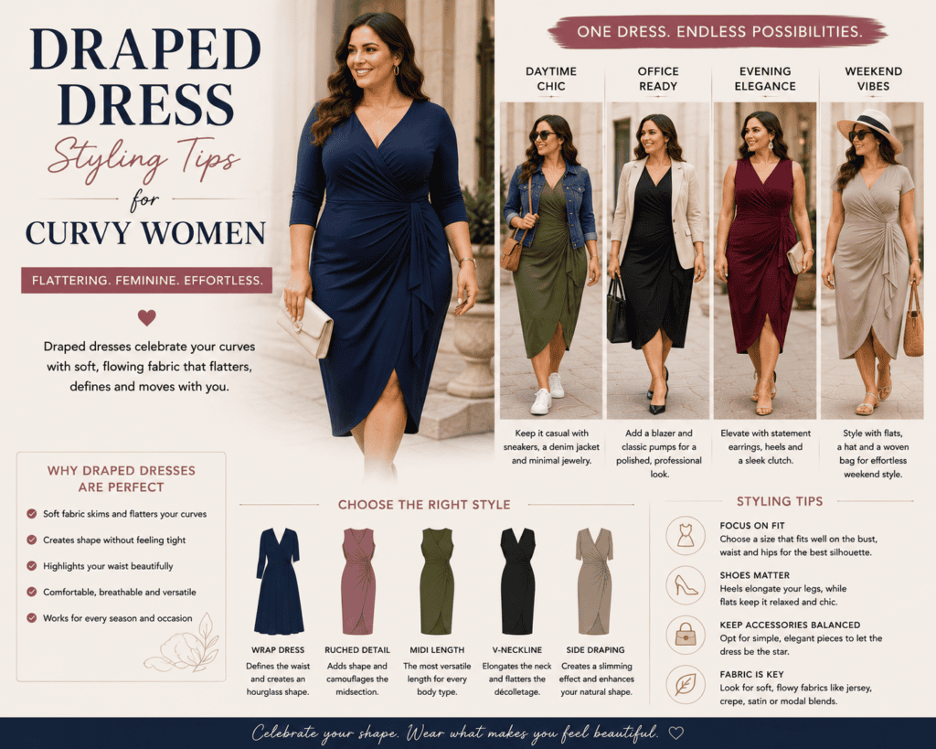 draped dresses