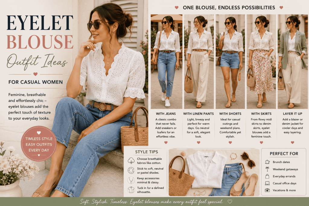 Eyelet blouse