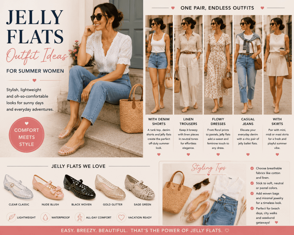 Jelly Flat Outfits