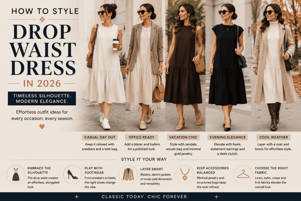 drop waist dress